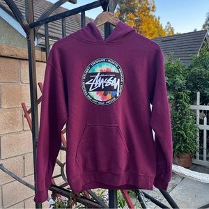 Vintage Stussy Classic "Tie Dye" Spell-out Logo Hoodie